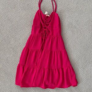 ILLA ILLA Fuchsia Tiered Dress NWT Size Small